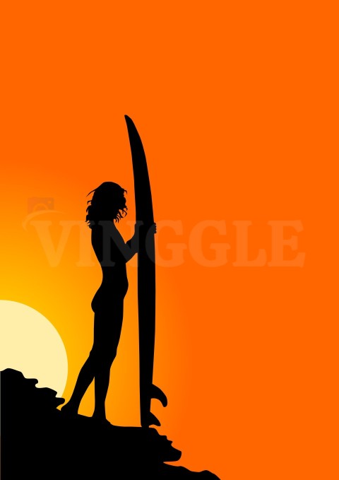 women surfer