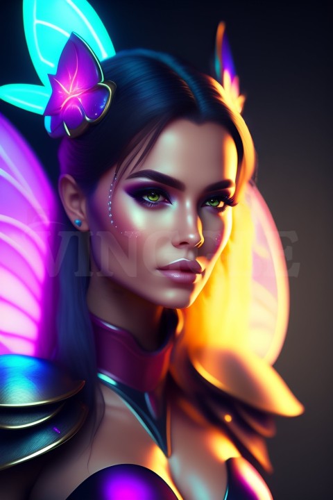 Cute Fantasy Fairy Woman AI ART