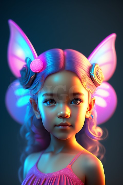 Cute Fairy Girl AI ART