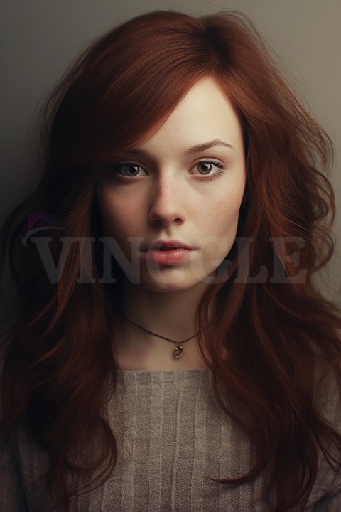 Portrait of a young beautiful Redhead Girl